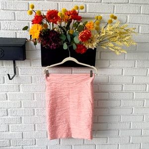 Brat Star Pink Ribbed Pencil Skirt Size Medium